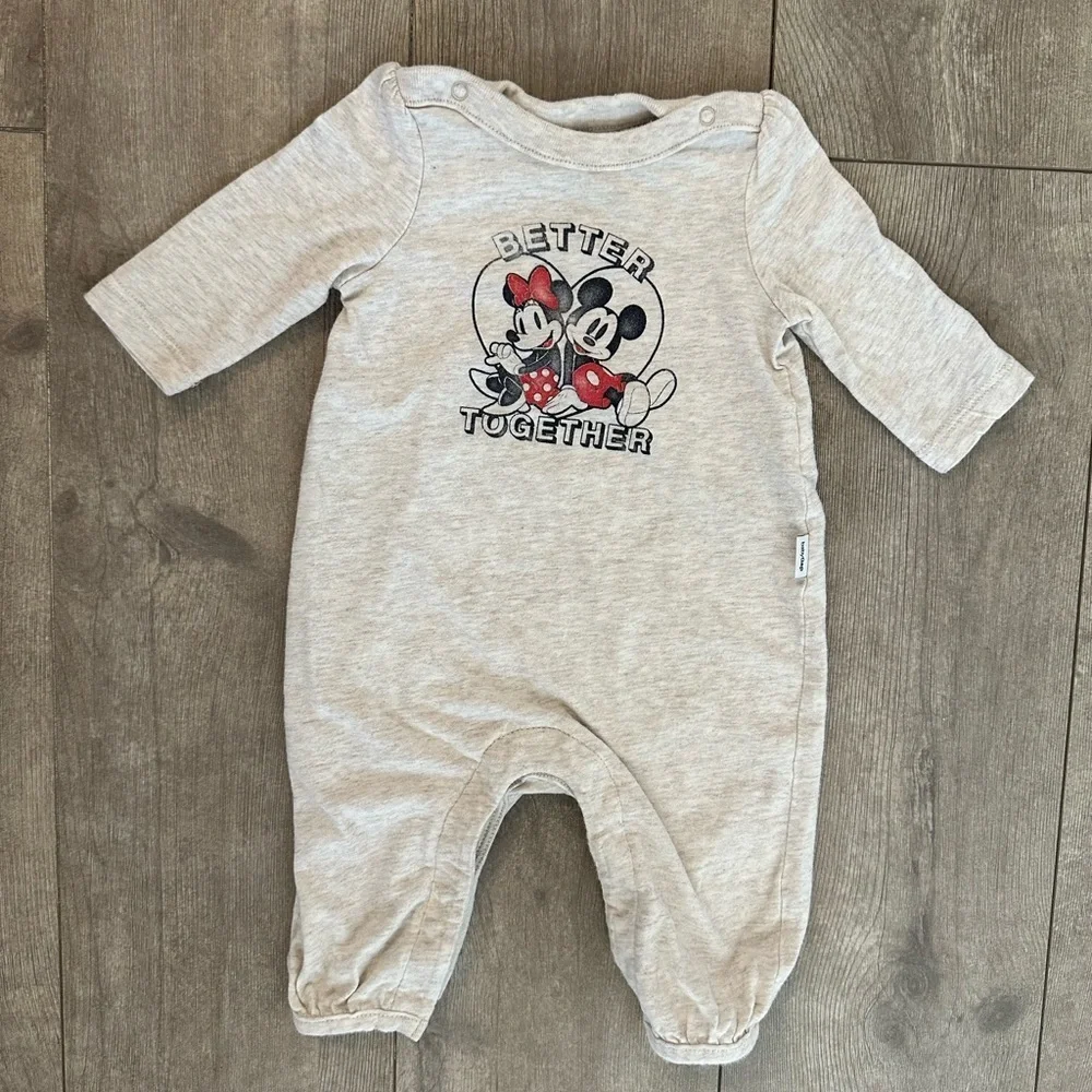 Baby Gap Disney Mickey Minnie 0-3 Months one piece outfit